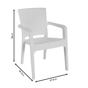Garden chair Halcyon Pp cappuccino color