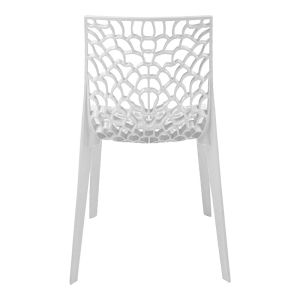 Garden chair Hush in white color 50x57x81cm