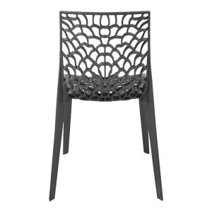 Garden chair Hush in dark gray color 50x57x81cm