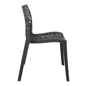 Garden chair Hush in dark gray color 50x57x81cm