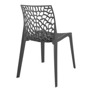 Garden chair Hush in dark gray color 50x57x81cm