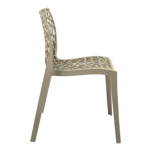 Garden chair Hush in cappuccino color 50x57x81cm