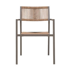 Garden chair Lesoto in brown color, 57x61x83cm