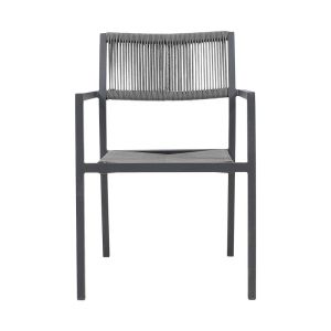 Garden chair Lesoto in gray color, 57x61x83cm
