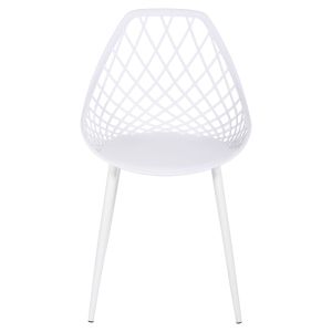 Garden chair Lio polypropylene-metal legs white 52x53x82hcm Hm9524,11