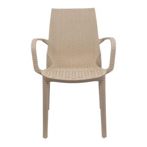 Garden chair Sabrine beige color 58x52x88cm