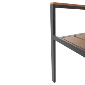 Garden chair Saga aluminum anthracite-polywood 55x55x86hcm Hm5981,03