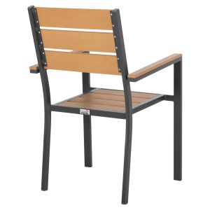 Garden chair Saga aluminum anthracite-polywood 55x55x86hcm Hm5981,03