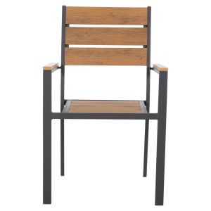 Garden chair Saga aluminum anthracite-polywood 55x55x86hcm Hm5981,03