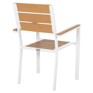Garden chair Saga aluminum white-polywood 55x55x86hcm Hm5981,01