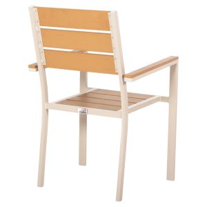 Garden chair Saga aluminum champagne color-polywood 55x55x86hcm Hm5981,04