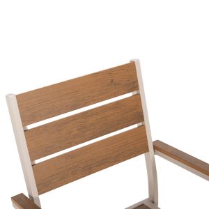 Garden chair Saga aluminum champagne color-polywood 55x55x86hcm Hm5981,04