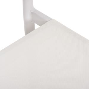 Garden chair Serly aluminum in white - white textile 56x61x74.5hcm Hm6052.01