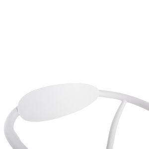 Garden chair Serly aluminum in white - white textile 56x61x74.5hcm Hm6052.01