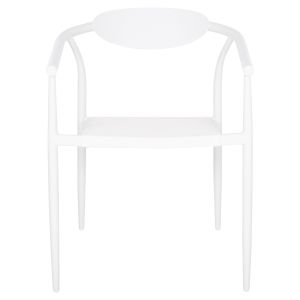 Garden chair Serly aluminum in white - white textile 56x61x74.5hcm Hm6052.01