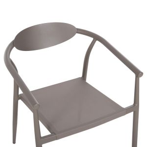 Garden chair Serly aluminum champagne color - textile champagne 56x61x74.5hcm Hm6052.04