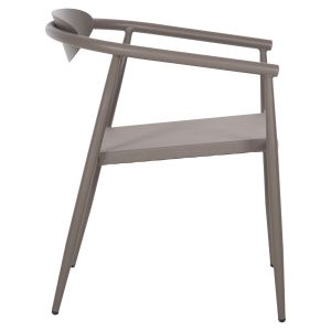 Garden chair Serly aluminum champagne color - textile champagne 56x61x74.5hcm Hm6052.04