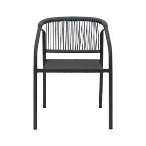 Garden chair Tangier gray color 57x61x75cm