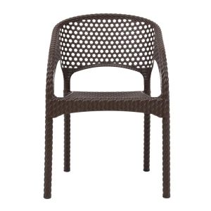 Garden chair Daria brown color 54x46x82cm