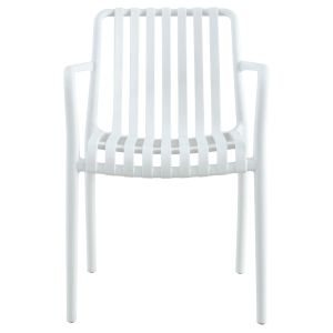 Polypropylene garden chair Hm5940.01 white 45.5x56.5x80.5hcm