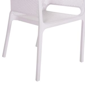 Garden chair polypropylene John Hm6103.01 white 59x58x79.5cm.
