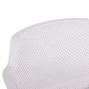 Garden chair polypropylene John Hm6103.01 white 59x58x79.5cm.