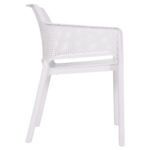 Garden chair polypropylene John Hm6103.01 white 59x58x79.5cm.