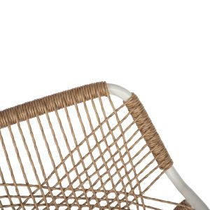 Garden chair/armchair Trotter aluminum white - beige artificial rattan-beige cushions Hm5865,12