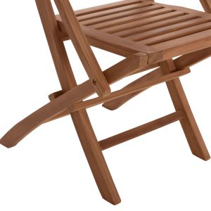 Garden dining set Wonder Hm21290 table and 4 dining chairs, foldable - teak wood
