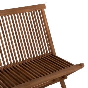 Garden dining set 4pcs Kendall Hm11953 solid teak wood in natural color