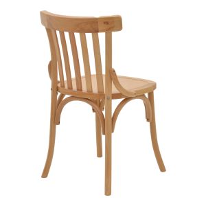 Garden dining chair Flisbie beech wood 46x48x86cm
