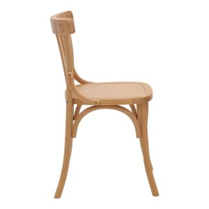 Garden dining chair Flisbie beech wood 46x48x86cm