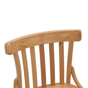 Garden dining chair Flisbie beech wood 46x48x86cm