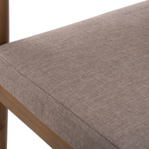Garden dining chair Navan .02 acacia wood in natural-nylon rope in beige 59x58x76hcm Hm6135