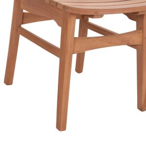 Градински трапезен стол Robbie Hm18115 тиково дърво - естествен цвят 48x51x82всм.