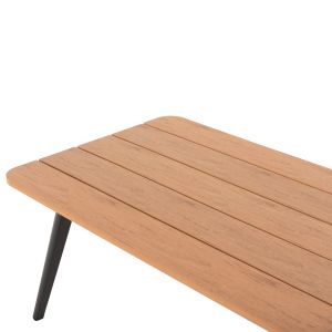 Garden corner set Maerly ,02 aluminum and cushions in anthracite-beige synthetic rope Hm6140