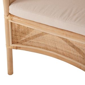 Garden chair Apron Hm9818 made of rattan in natural color 75x70x85hcm