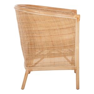 Garden chair Apron Hm9818 made of rattan in natural color 75x70x85hcm