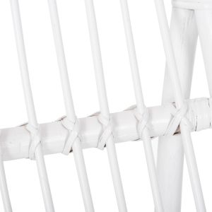 Garden armchair Grinn Hm9815,03 Rattan Rods In White Color 56,5x73,5x79,5hcm