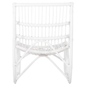 Garden armchair Grinn Hm9815,03 Rattan Rods In White Color 56,5x73,5x79,5hcm