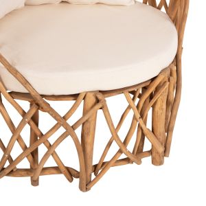 Garden armchair Kaan Naturally Hm5994 made of solid teak wood 95x89x80hcm