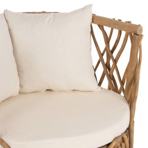 Garden armchair Kaan Naturally Hm5994 made of solid teak wood 95x89x80hcm