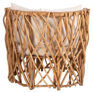 Garden armchair Kaan Naturally Hm5994 made of solid teak wood 95x89x80hcm