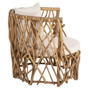 Garden armchair Kaan Naturally Hm5994 made of solid teak wood 95x89x80hcm