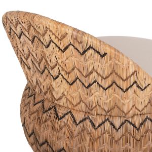 Garden armchair Ladlon Hm5992 made of rattan 97x97x76hcm