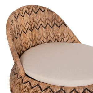 Garden armchair Ladlon Hm5992 made of rattan 97x97x76hcm