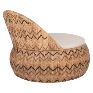 Garden armchair Ladlon Hm5992 made of rattan 97x97x76hcm