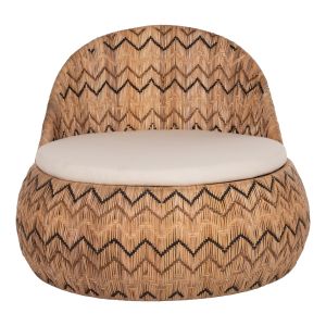 Garden armchair Ladlon Hm5992 made of rattan 97x97x76hcm