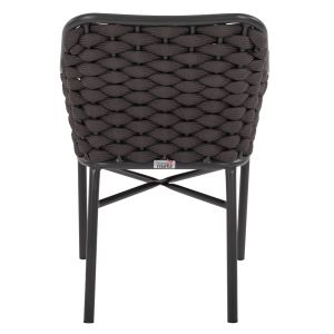 Garden chair aluminum - rope 56x58x76hcm Hm5858,01