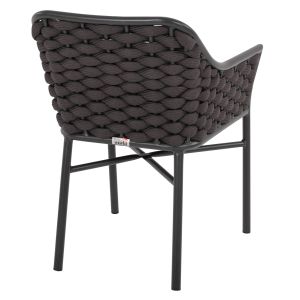 Garden chair aluminum - rope 56x58x76hcm Hm5858,01
